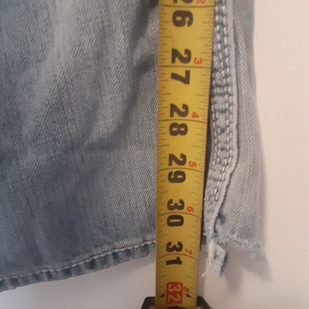 BKE Fulton Jeans Men's 29R Bootcut Low Rise Medium Wash Blue Stretch Distressed - Picture 13 of 13